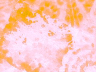 Striped Tie Dyed Pattern. Yellow Dyes On Clothes. © Olga