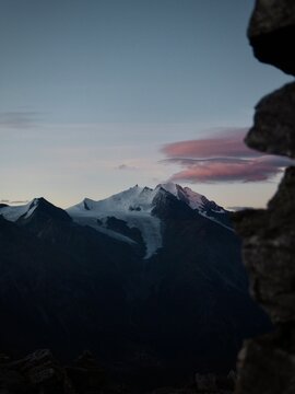 clouds over the mountains