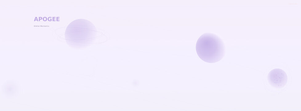 Purple Gradient Vector Background, Blurred Light Spheres with Apogee Text Title, Lavender Bokeh Orbs, Soft Purple Abstract Design, Minimalist Presentation Page