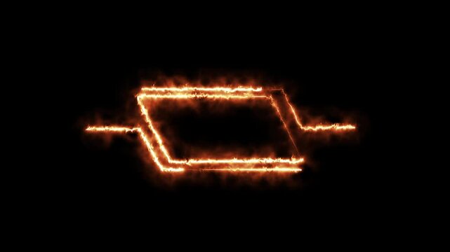Futuristic HUD Head up display interface template with basic geometry line element on black background.