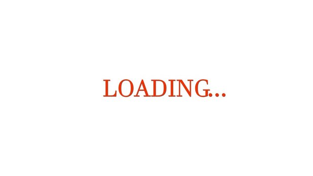 loading bar line progress loop Animation video on white background.