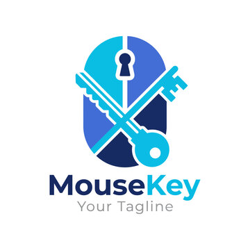 Featuring a modern logo design, this image combines a mouse and key motif to represent digital security, access solutions, and technology-based services.
