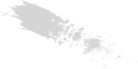 Obraz premium Grey paint brush stroke textured background on white seamless