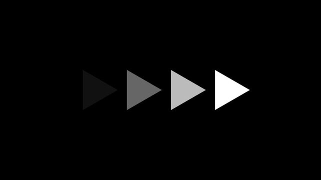 Digital Video Playback Interface with Play, Next, Forward and Media Control Icons