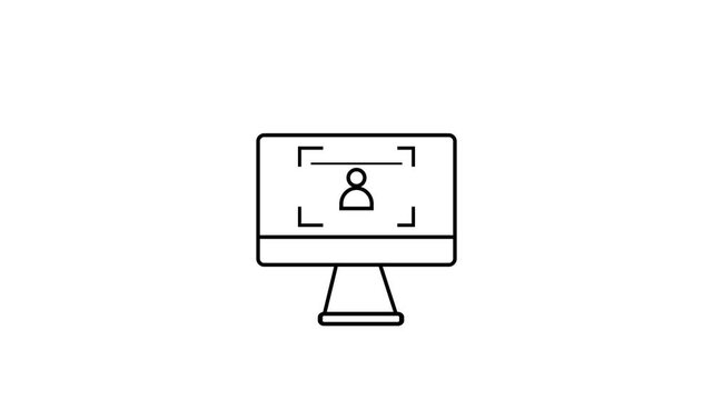 Digital Education and Communication Icon Animation for Online Learning and Technology