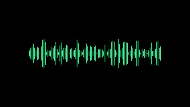 Sound wave audio spectrum,audio spectrum form white video footage of audio visualizer on...
