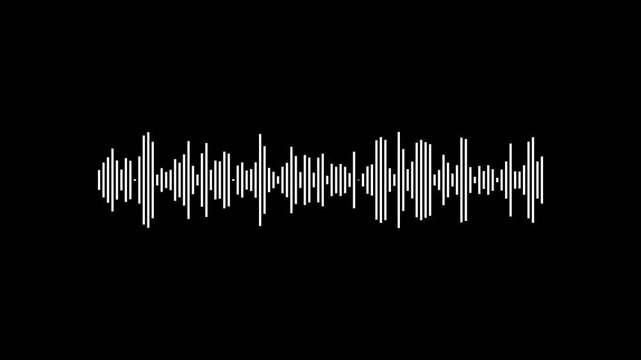 Sound wave audio spectrum,audio spectrum form white video footage of audio visualizer on...