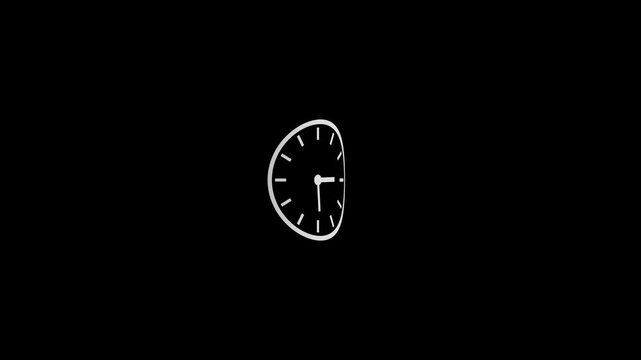Modern Clock and Countdown Icon Animation for Business, Time and Schedule
