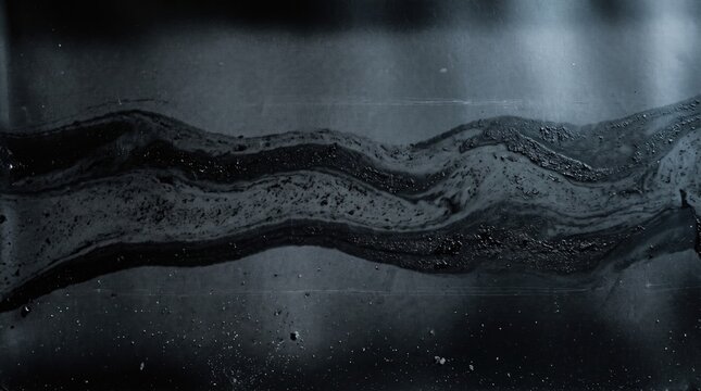 Generate Premium Dark Analog Textures Instantly abstract background  new 2026 Close-up of wet asphalt road with water puddles and reflections illustration