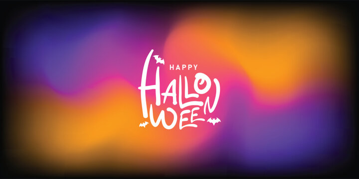Happy halloween abstract gradient background