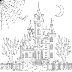 Naklejka premium sketch of a castle