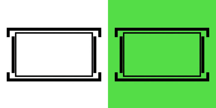 Double rectangle frame vector illustration icon graphic