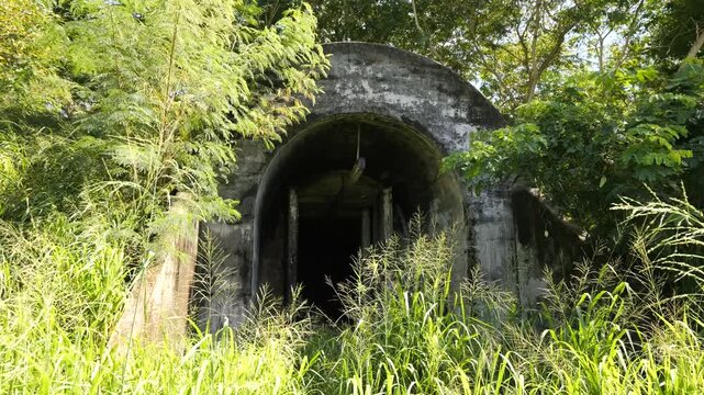 World War II Japanese ammunition bunker, Saipan, Northern Mariana Islands