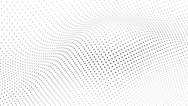 Abstract Black Halftone Dot Wave Pattern Background Vector For Modern Minimalist Web Banner Header Vector Illustration