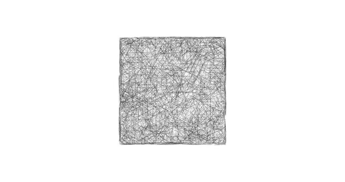 Sketch Cherokee outline map animation - smooth progressive reveal