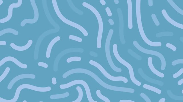 Digital interface play button animation representing interactive video media file content