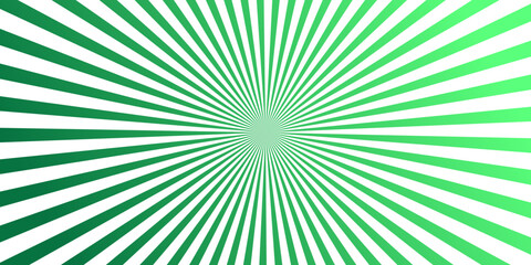 Fototapeta premium Retro turquoise and emerald ray burst background, energetic lines radiating outward like sun rays, abstract vibrant vector graphic for banner, poster and presentation.
