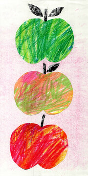 Three Collage Apples