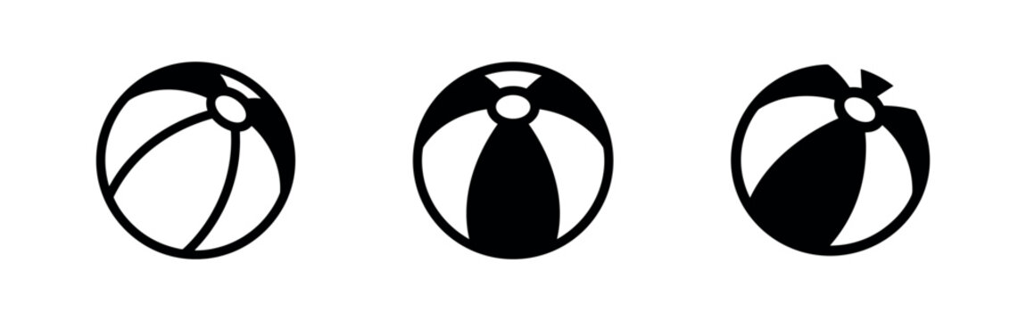 Inflatable beach ball icons