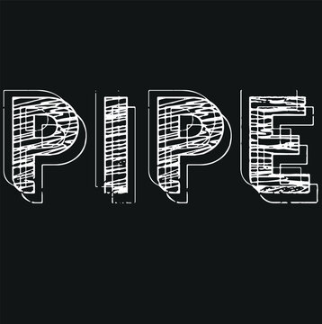 Pipe icon in yellow and black