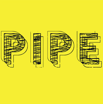Pipe icon in yellow and black