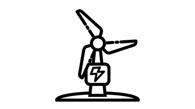 Wind Turbine Video Animation