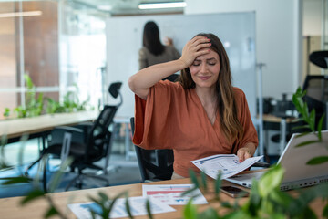 Fototapeta premium Workplace burnout and productivity pressure concept