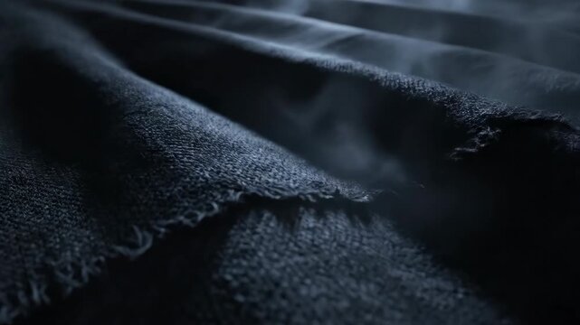 Witch's Cloak Fabric Texture Billowing in Misty Night Wind