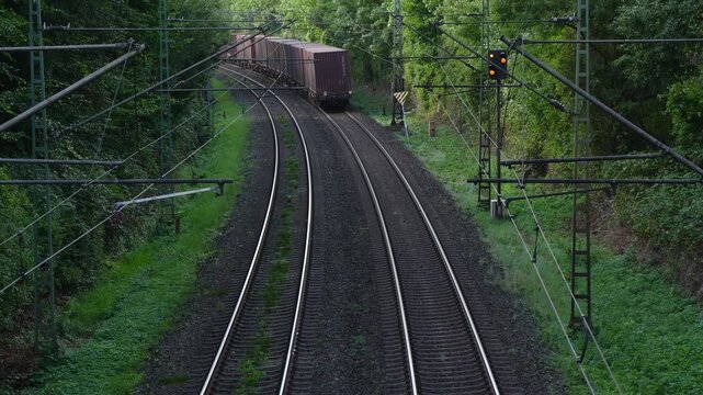 A Train driving by
