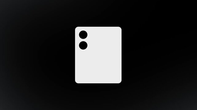 Passport turning into smartphone animation representing digital identity electronic travel documents and mobile technology
