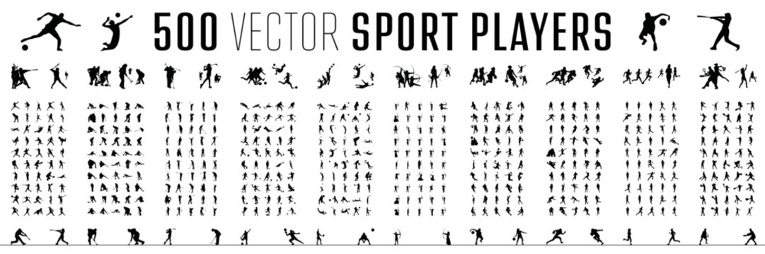 500 vector sport players