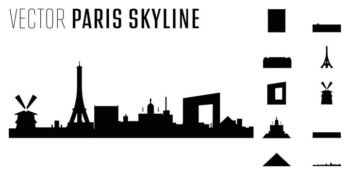 vector Paris skyline