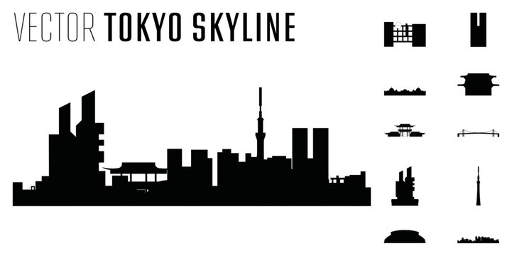vector Tokyo skyline
