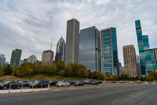 Skyscraper architecture. Business city cityscape. Cityscape skyline with skyscraper building. Skyline business architecture. Modern city with skyscraper architecture. Skyline of urban city downtown