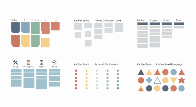 Colorful infographic design template with pie chart bar graph timeline and text placeholder boxes on a white background