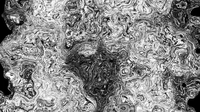 Elegant abstract monochrome swirl pattern. Slow motion abstract background. Live backdrop best for yours video cover, intro, presentation, opener
