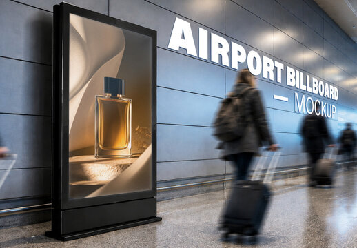 Airport Billboard Mockup
