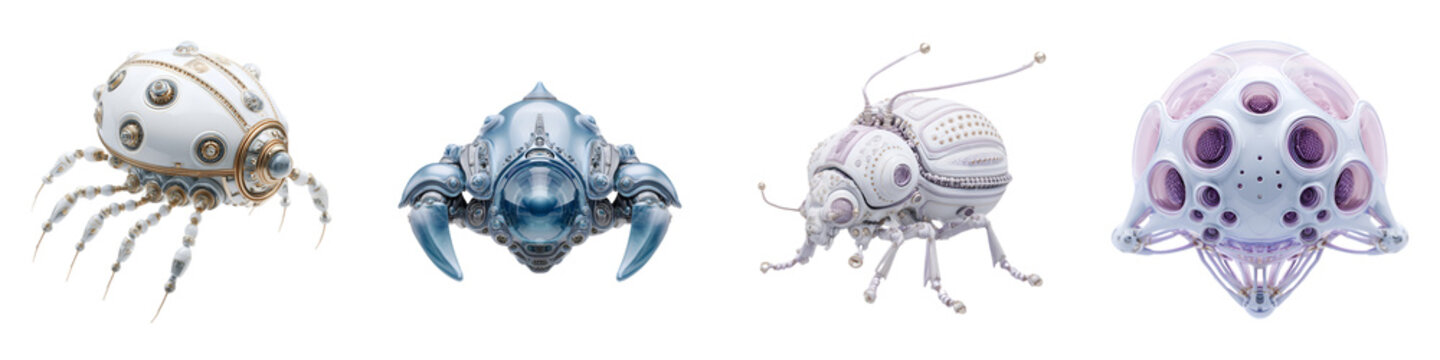 Steampunk Insect Collection: Mechanical Bug Illustrations