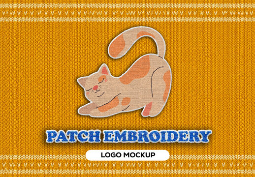 Patch Embroidery Logo Mockup