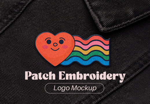 Patch Embroidery Logo Mockup