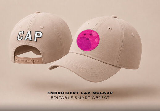 Embroidery Cap Mockup