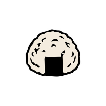 Cute food and fruit element illustrations with a playful cartoon style  adorable shapes  bold black outlines  clean details  cheerful appearance  and a simple white background.