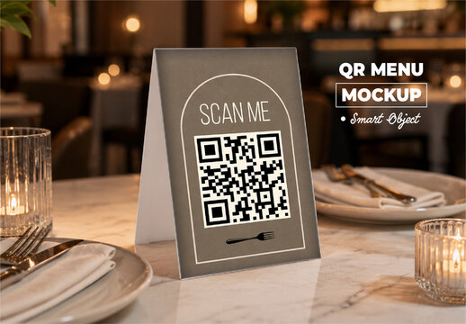 QR Menu Mockup