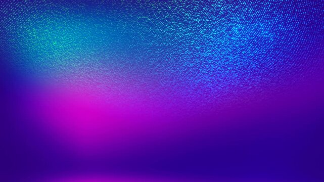 3D Render A mesmerizing gradient of deep purple, vibrant electric blue, and soft luminous magenta pulsating from a central point