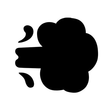 Dash Steam Cloud Smoke Puff Icon Transparent Background
