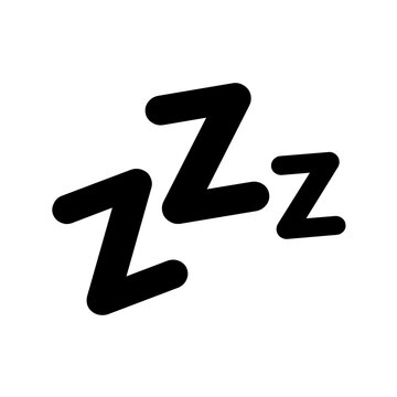Sleeping Zzz Letters Snoring Sleep Icon Transparent Background
