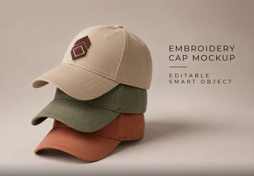 Embroidery Cap Mockup