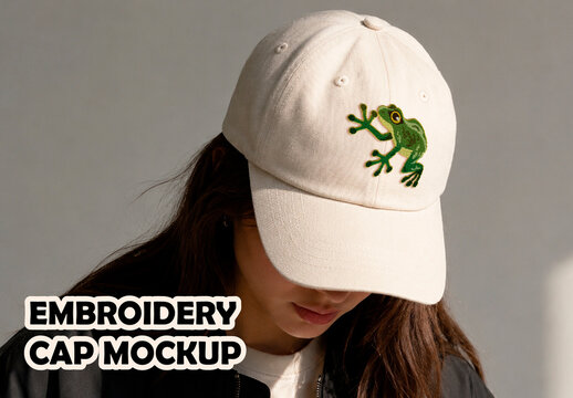 Embroidery Cap Mockup