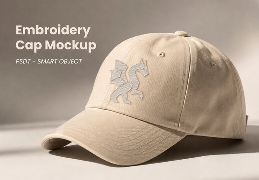 Embroidery Cap Mockup