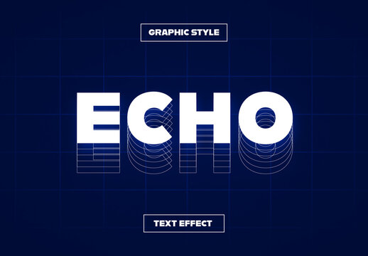 Echo Text Effect